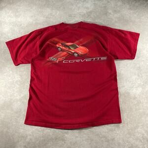 Vintage Y2K 2005 Corvette C6 Promotional Motorsport T-shirt Men’s Large